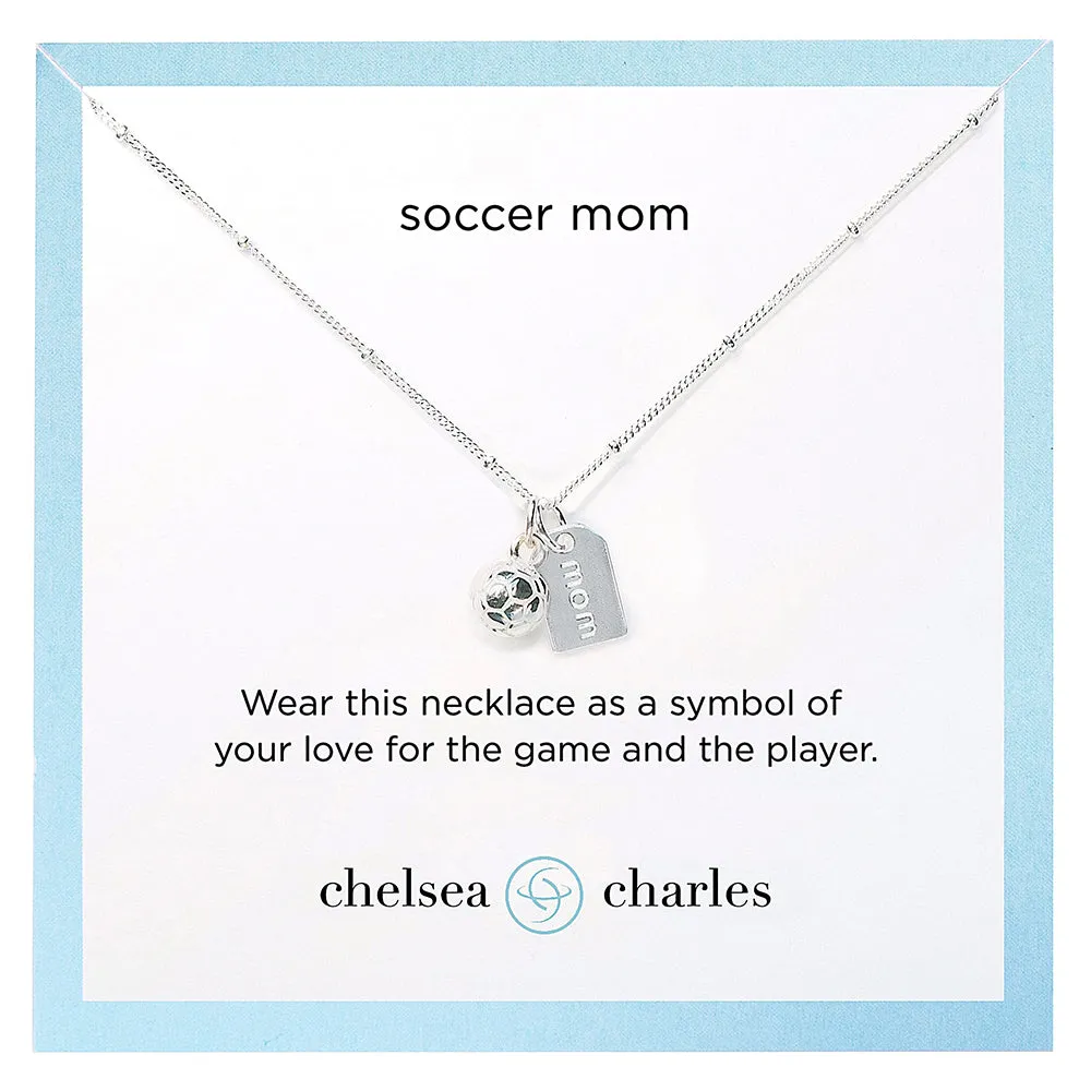 CC Sport Soccer Mom Double Charm Necklace