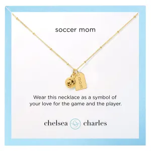 CC Sport Soccer Mom Double Charm Necklace