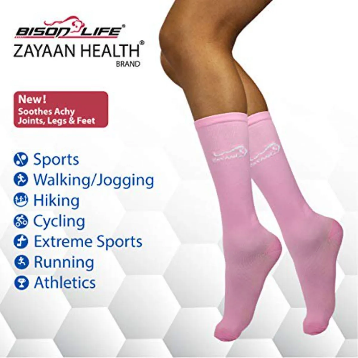 Classic Compression Socks, Anti-Fatigue, Odor & Moisture Resistance (5 Pairs)