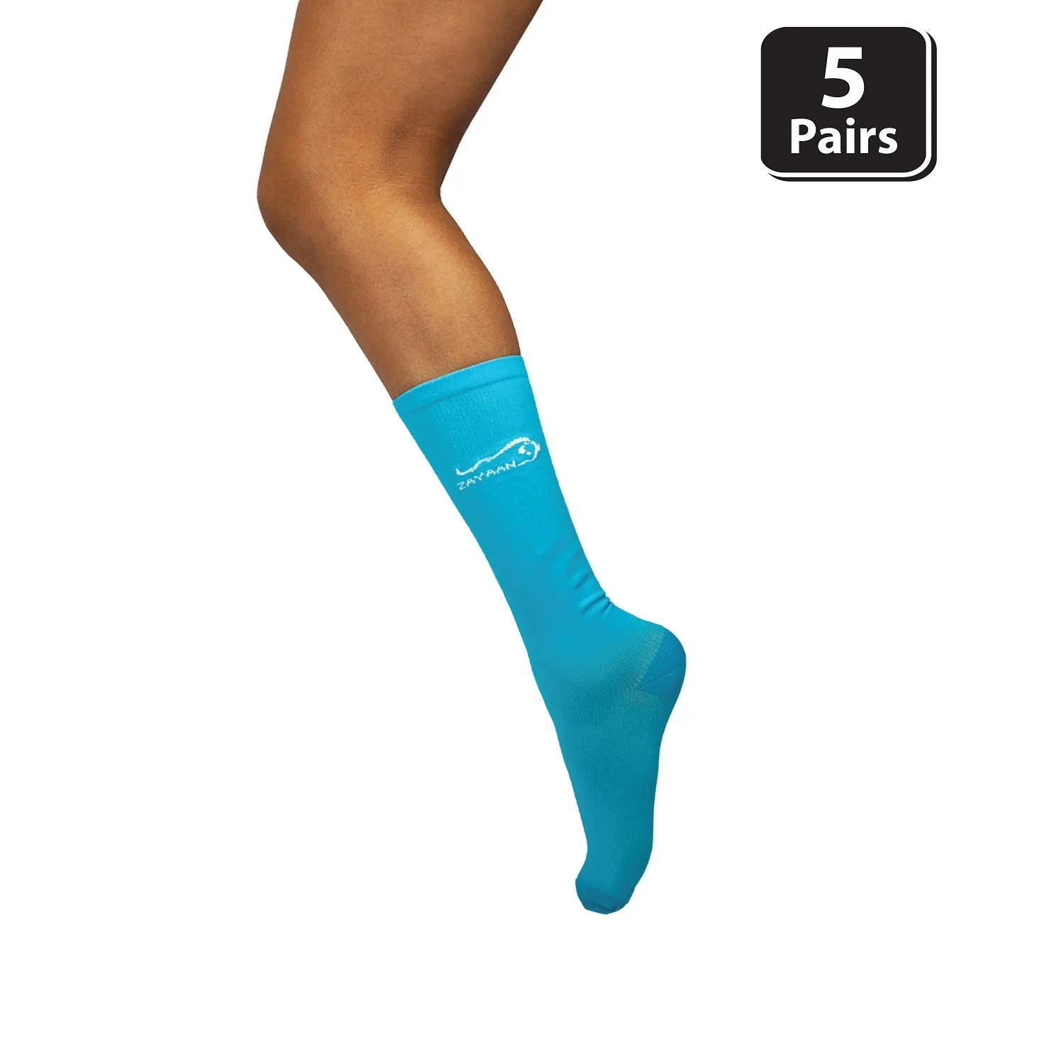 Classic Compression Socks, Anti-Fatigue, Odor & Moisture Resistance (5 Pairs)