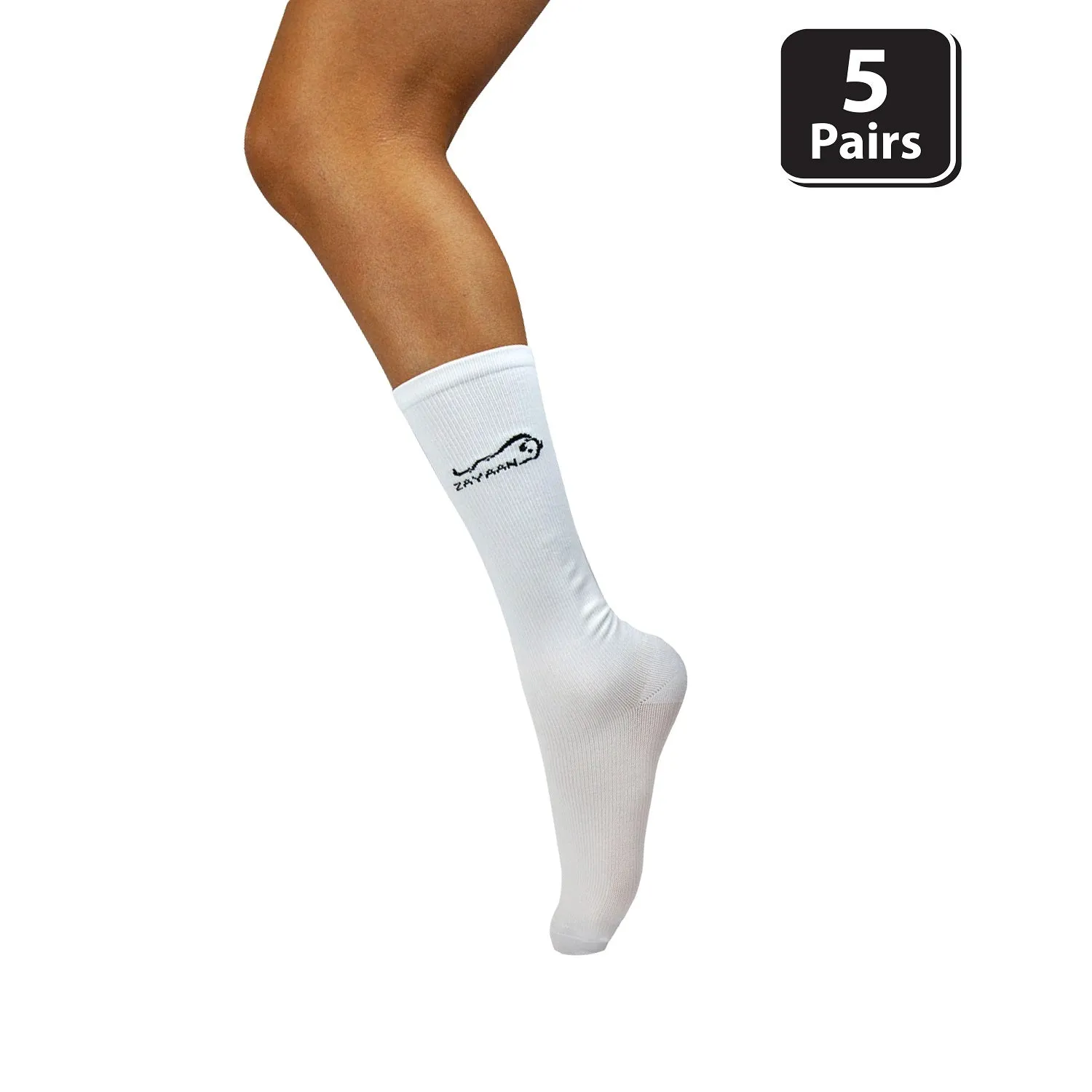 Classic Compression Socks, Anti-Fatigue, Odor & Moisture Resistance (5 Pairs)