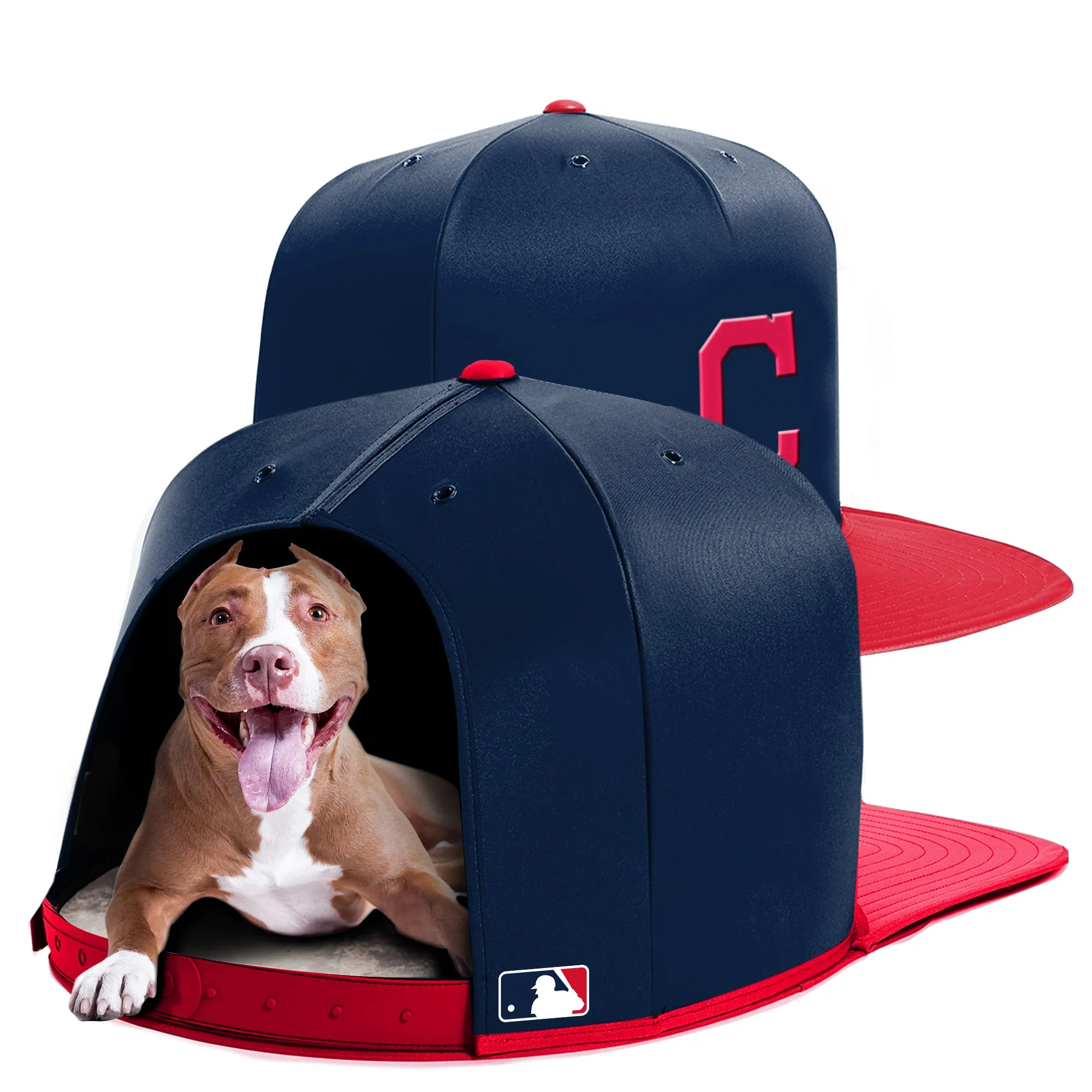 CLEVELAND INDIANS NAP CAP PREMIUM DOG BED