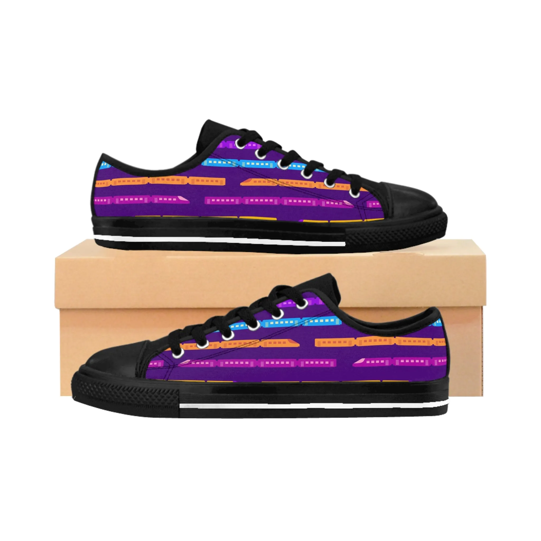 Colorful Trains Women's Sneakers