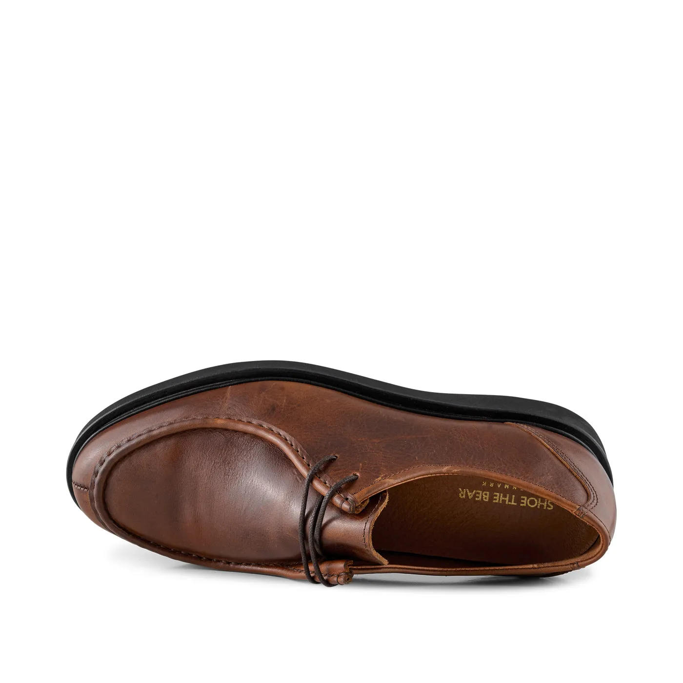 Cosmos apron shoe leather - BROWN