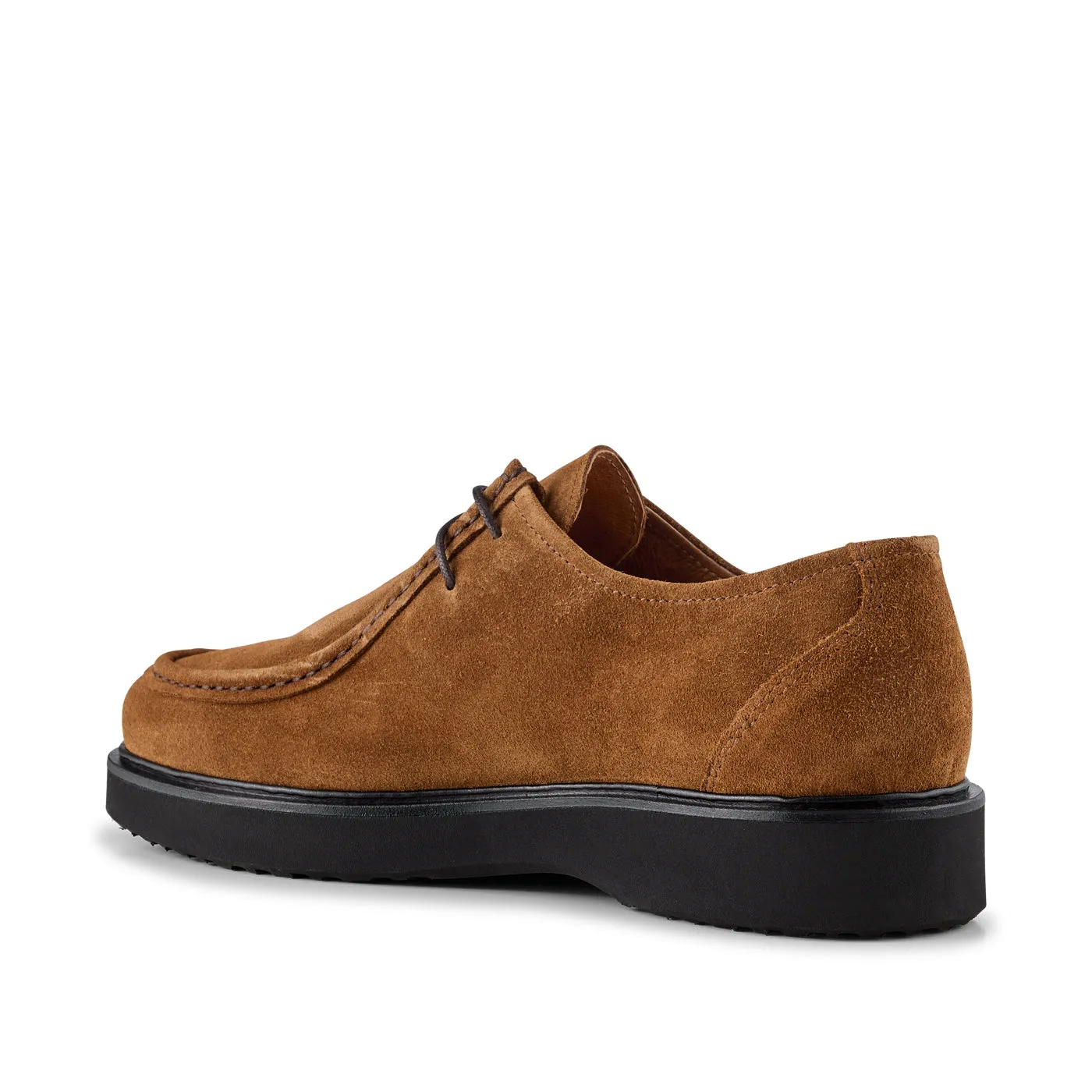 Cosmos apron shoe suede - TAN