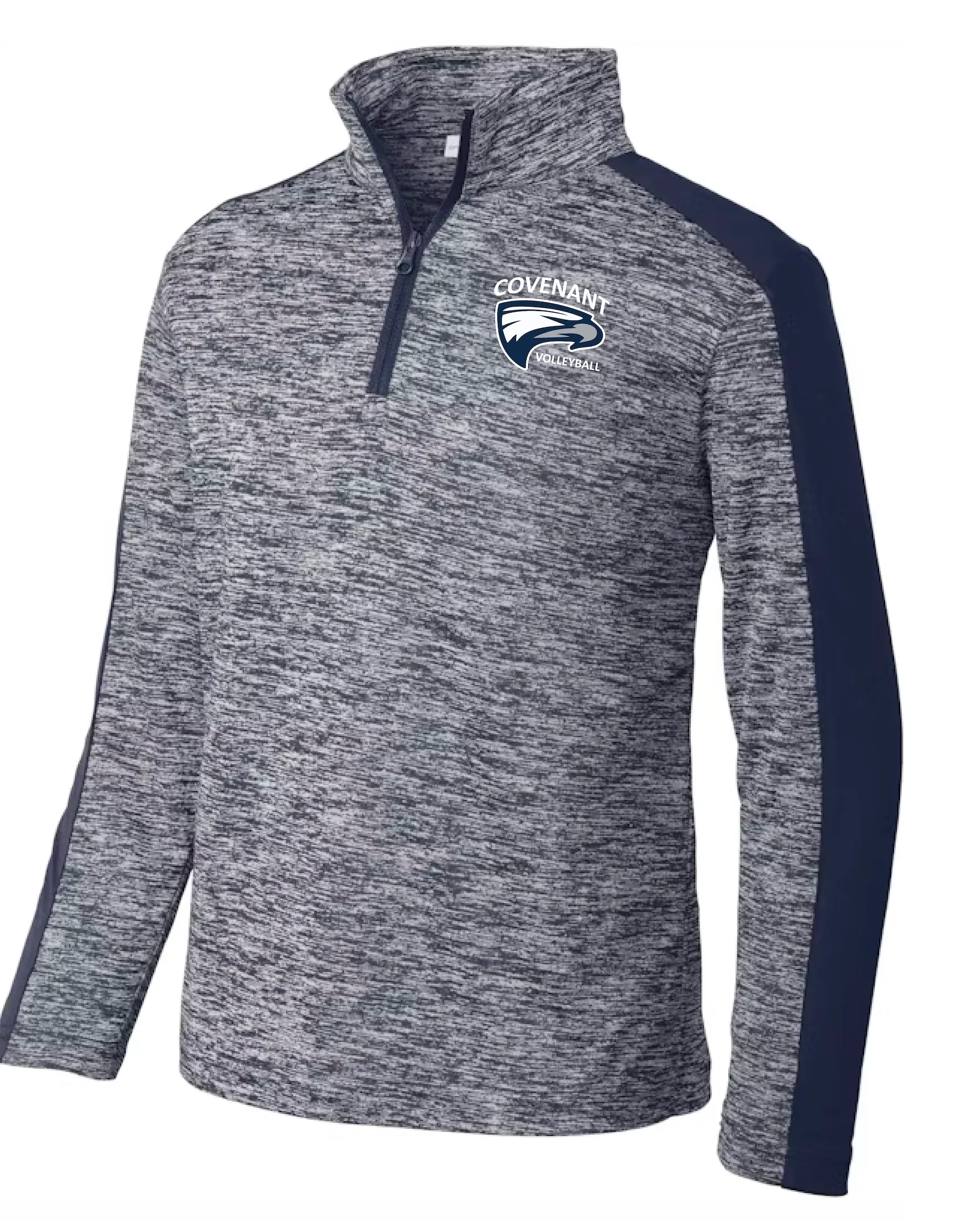 Covenant Fall Sports - Heather Navy 1/4 Zip