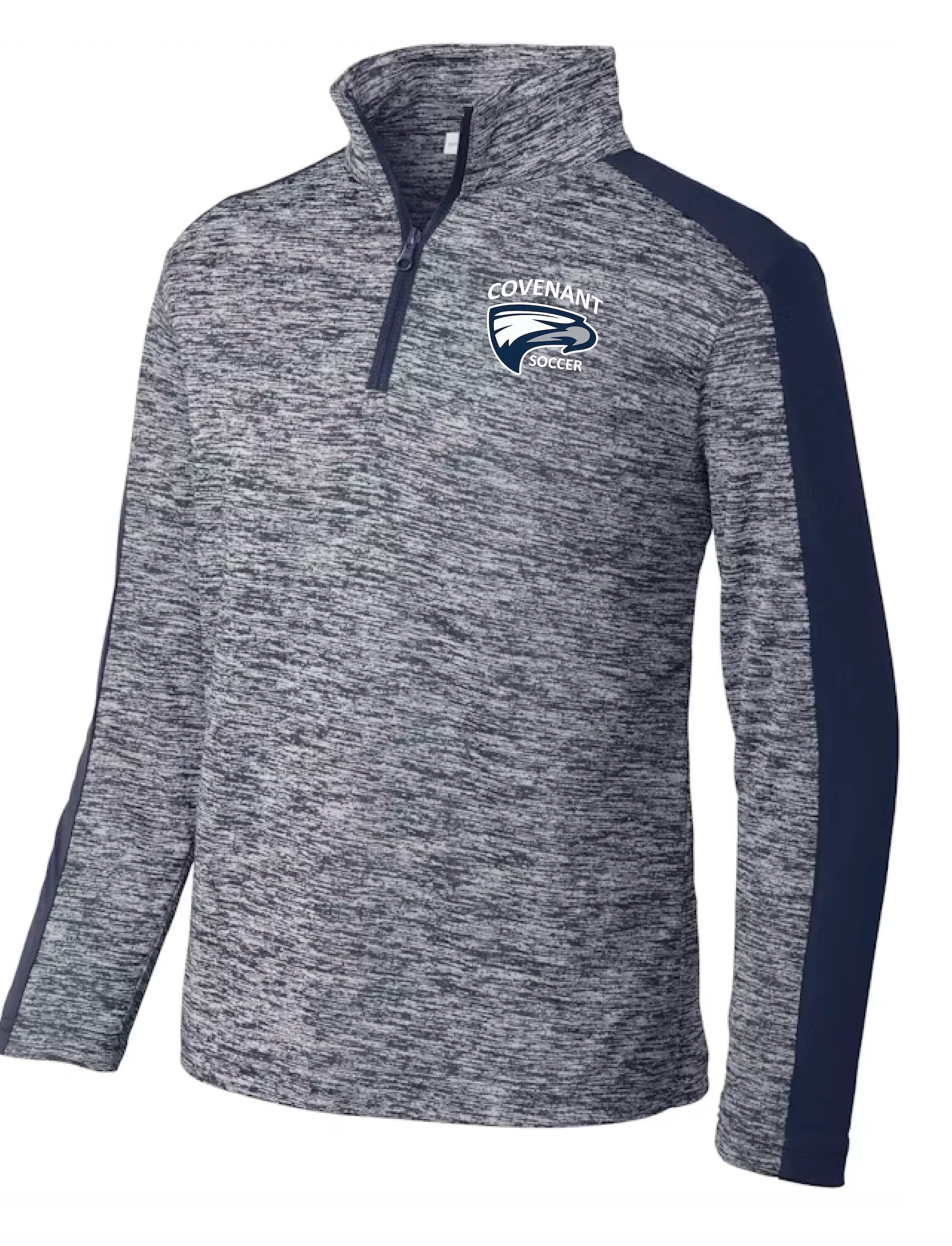 Covenant Fall Sports - Heather Navy 1/4 Zip