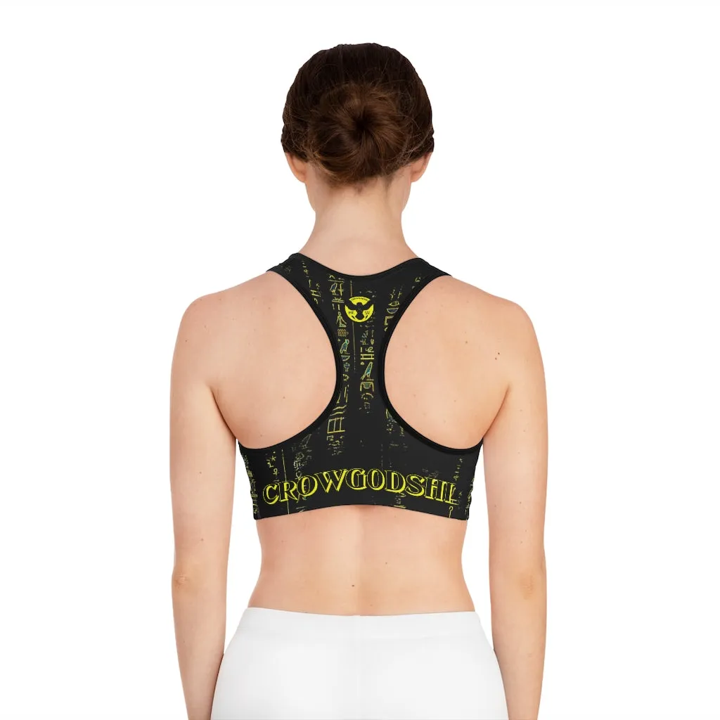 Crowgodshi Designer Eye of Horus Sports Bra