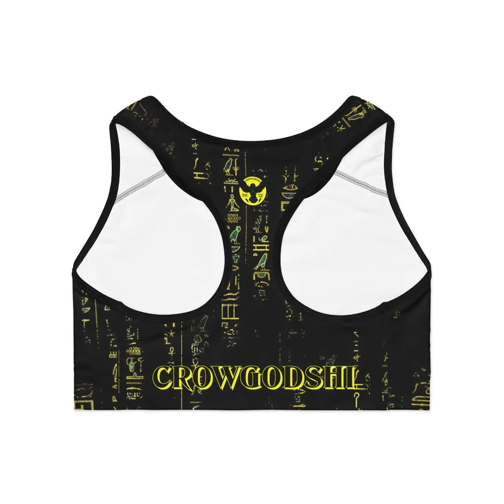 Crowgodshi Designer Eye of Horus Sports Bra