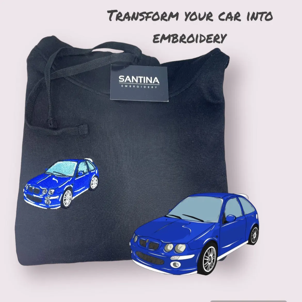 Custom Embroidered Car and Motorbike Sweatshirts