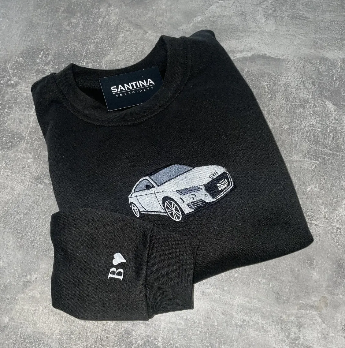 Custom Embroidered Car and Motorbike Sweatshirts