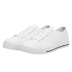 Custom Low Top  Shoes Canvas- White D24