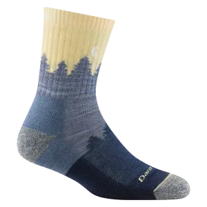 DARN TOUGH #1971 WOMEN'S TREELINE MICRO CREW MIDWEIGHT HIKING SOCK- LIGHT DENIM