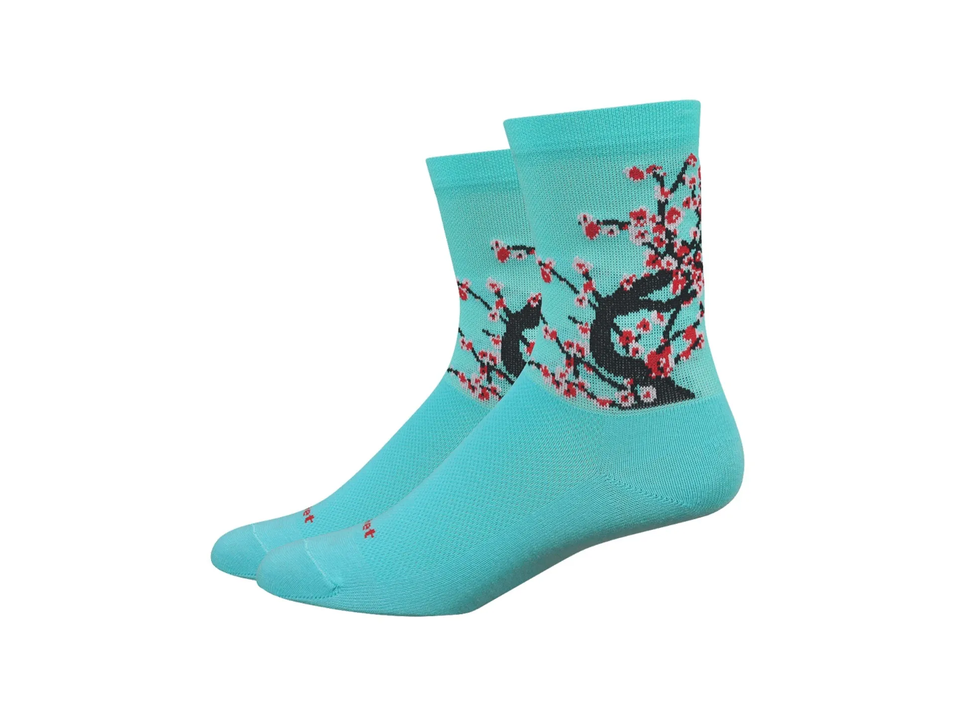 DeFeet Women's Aireator 4" Blossom Bike Sock