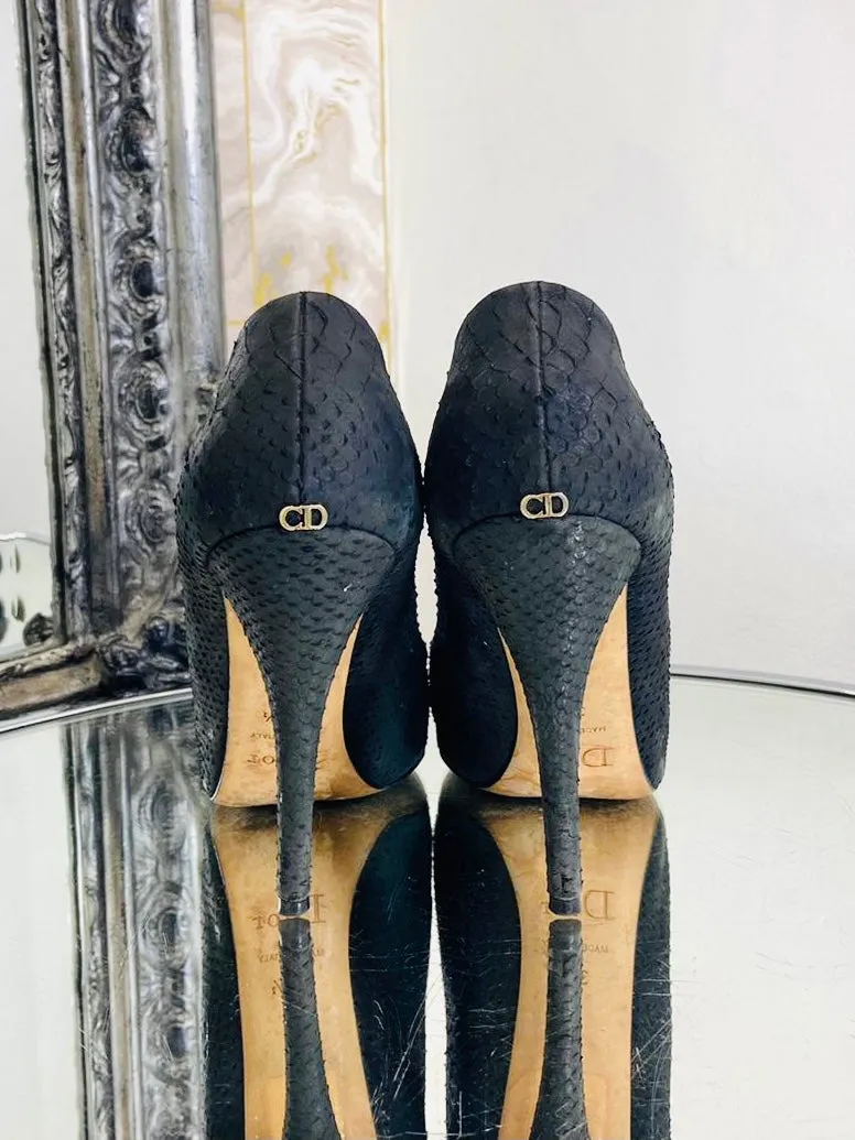 Dior Python Skin Heels. Size 38.5