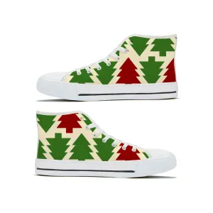 Diverse Panda Christmas Tree Hi Tops