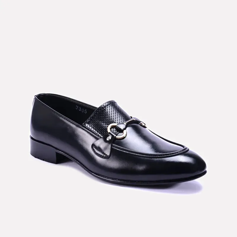 Douglas Black Loafer Dress Shoes 0111125