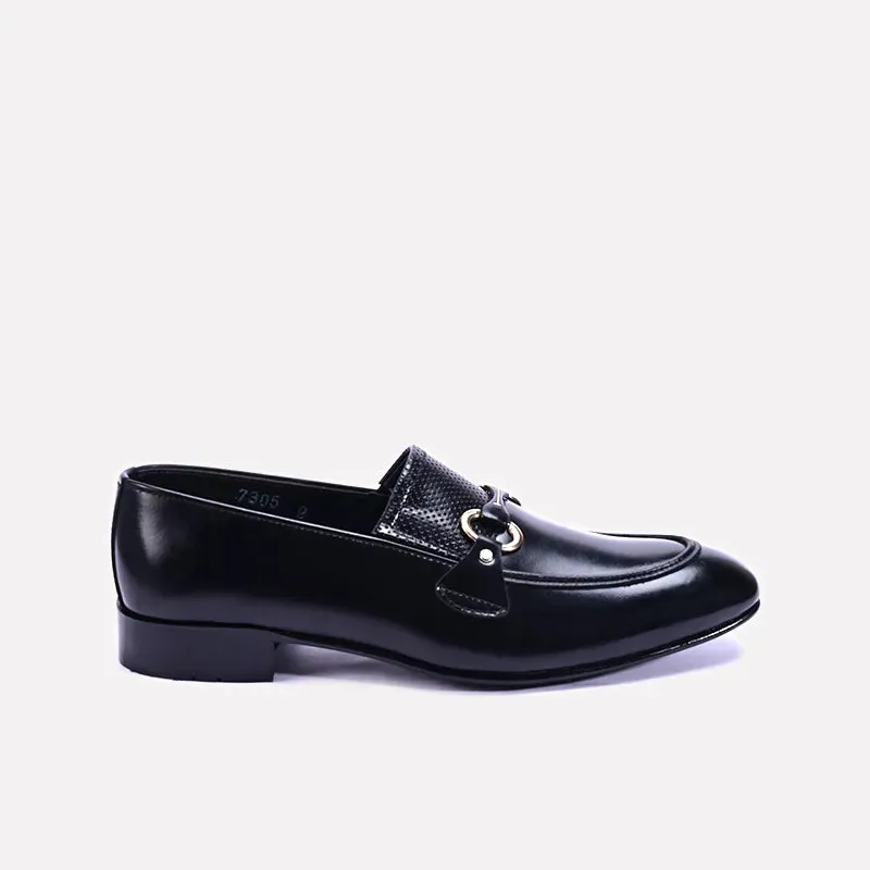 Douglas Black Loafer Dress Shoes 0111125