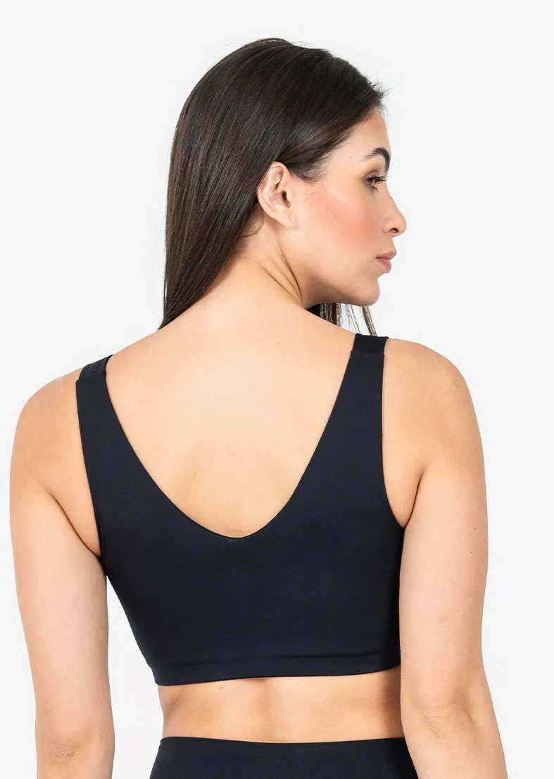 Elevate Touch Wrap Bra Black