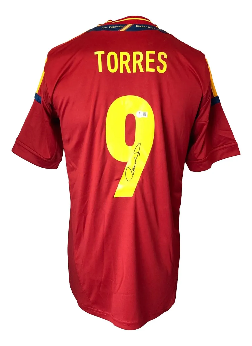 Fernando Torres Signed Spain Adidas Soccer Jersey BAS