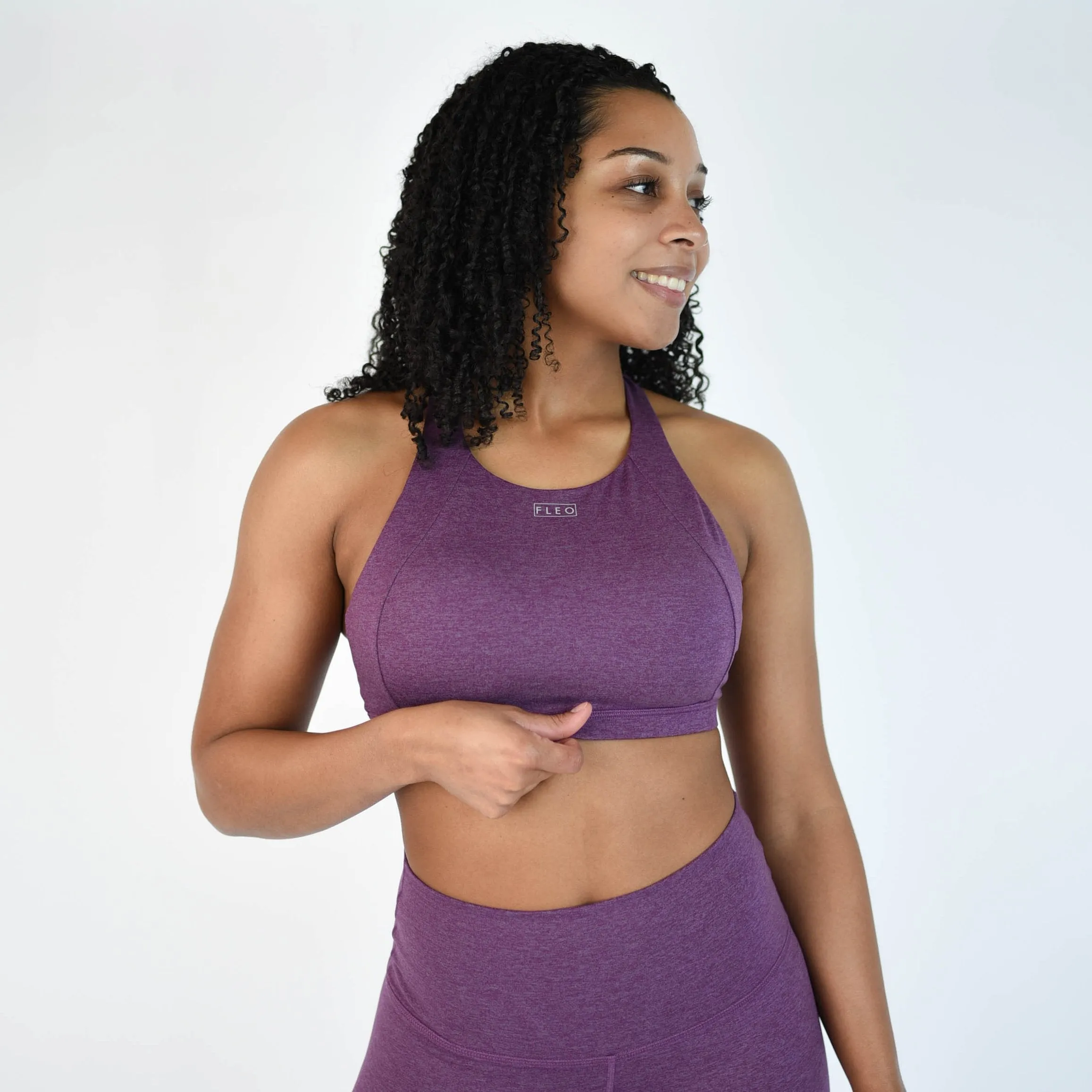 FLEO Jourdaine Sports Bra - Heather Wood Violet