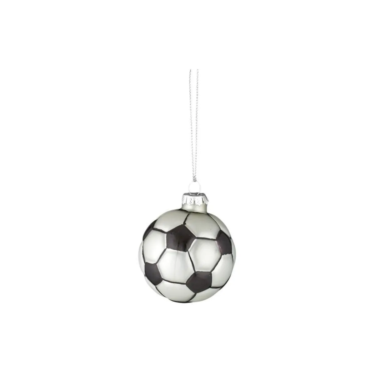 Gala Soccer Ball Glass Ornament