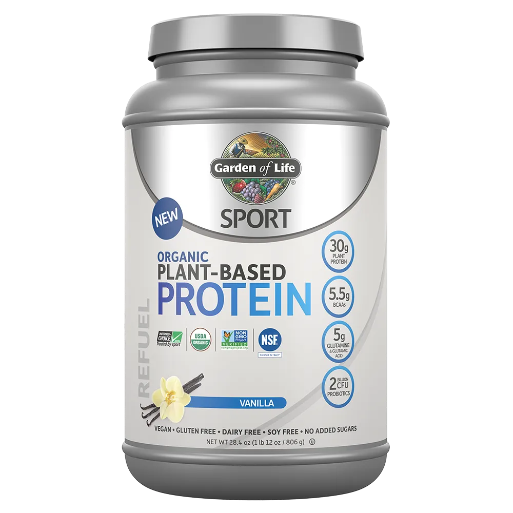 Garden of Life SPORT Organic Plant-Based Protein Powder - Vanilla (806g)