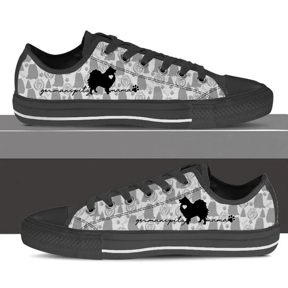 German Spitz Low Top Shoes, Dog Printed Shoes, Canvas Shoes For Men, Women