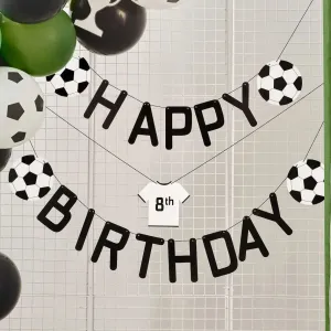 Ginger Ray Customisable Happy Birthday Football Bunting