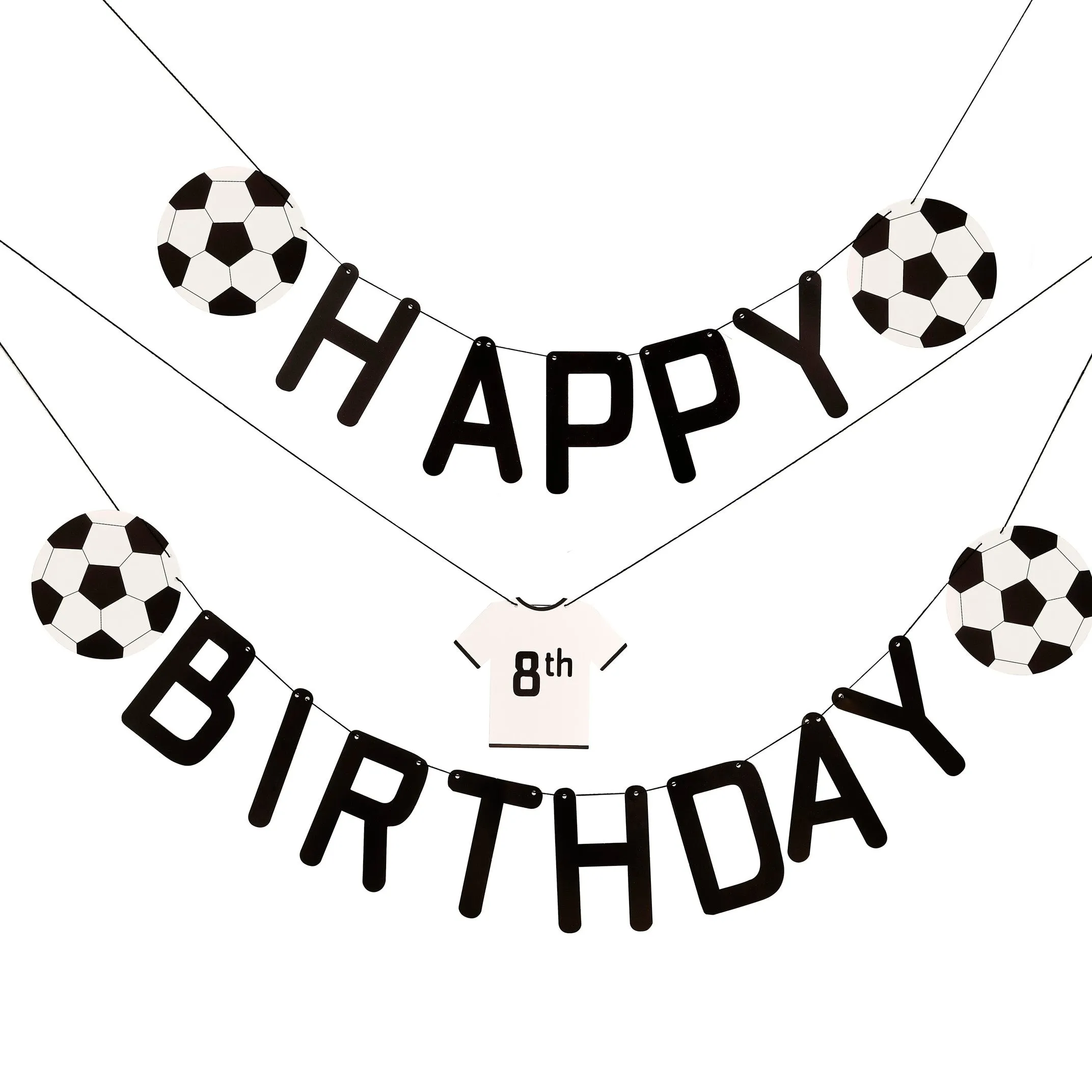 Ginger Ray Customisable Happy Birthday Football Bunting