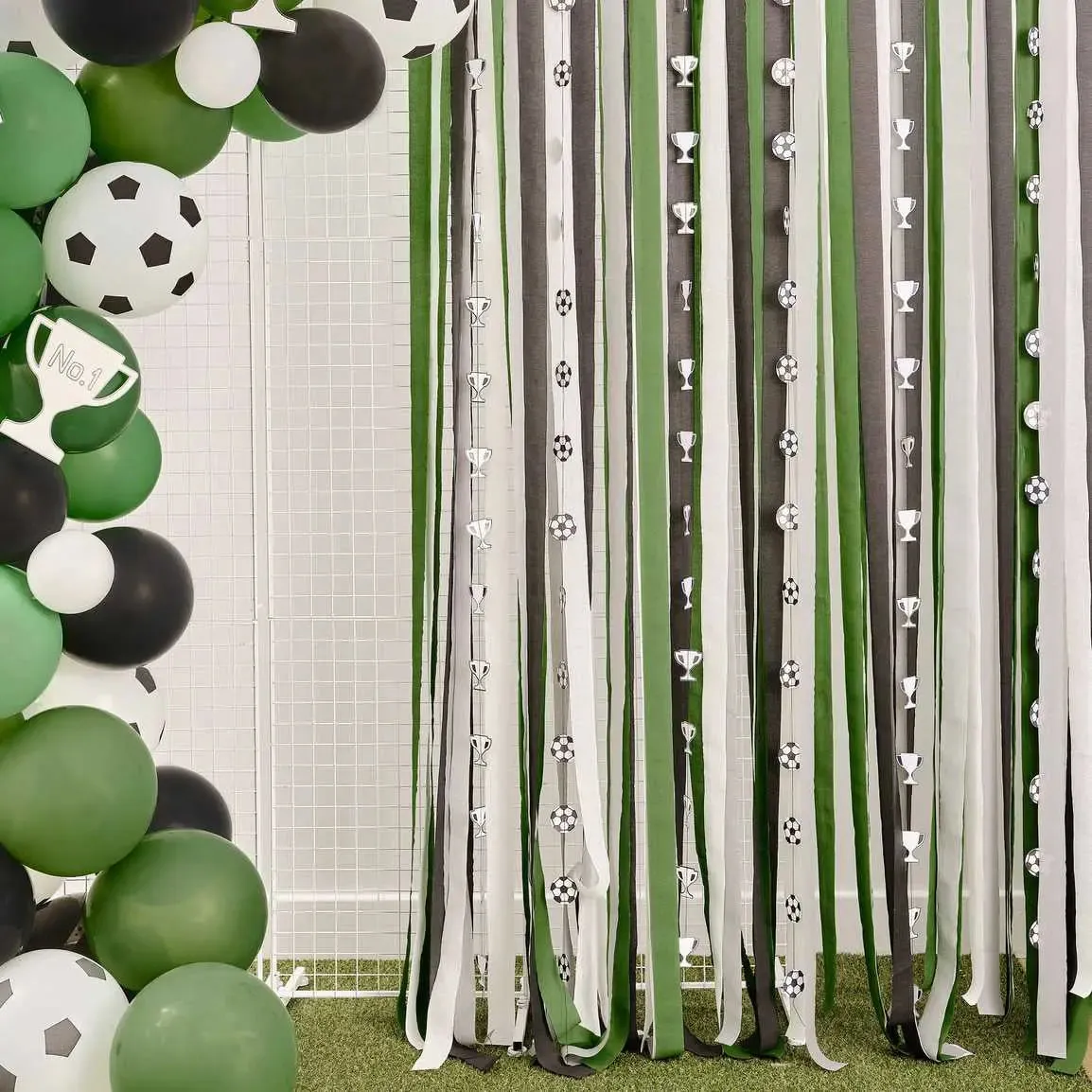 Ginger Ray Paper Streamer Football Party Backdrop