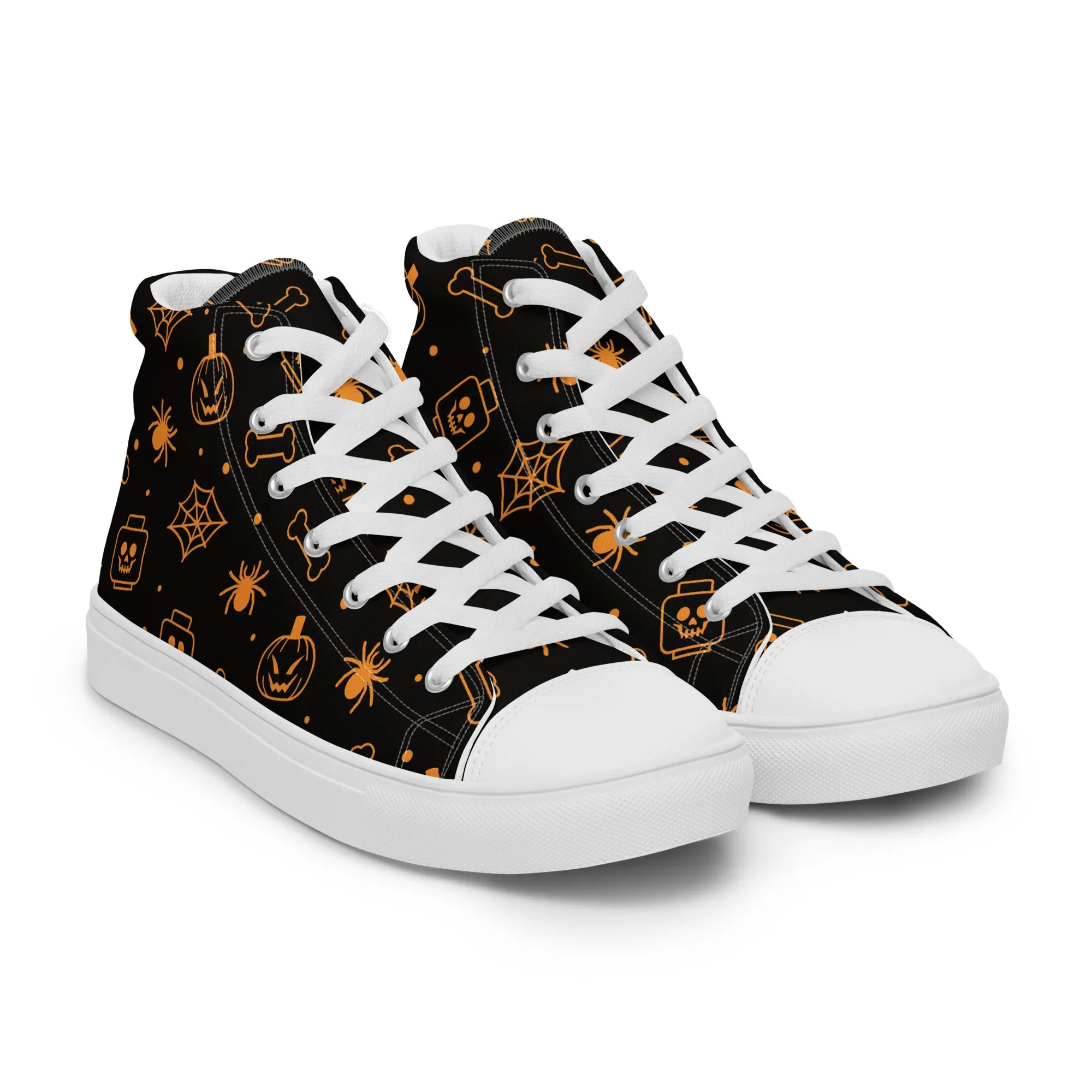 Halloween Men’s High Top Canvas Shoes