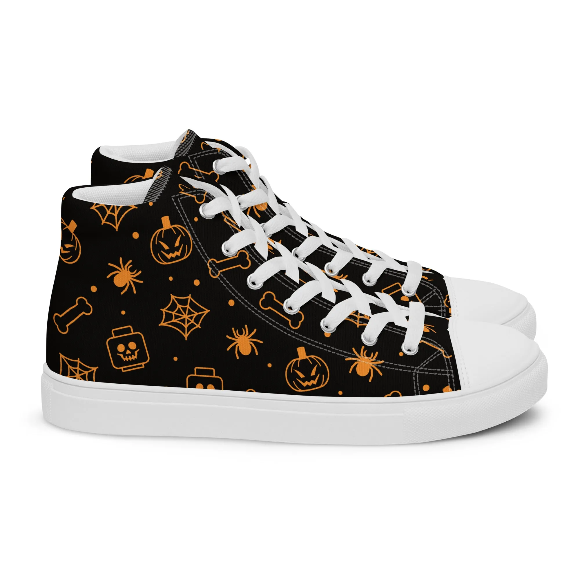 Halloween Men’s High Top Canvas Shoes