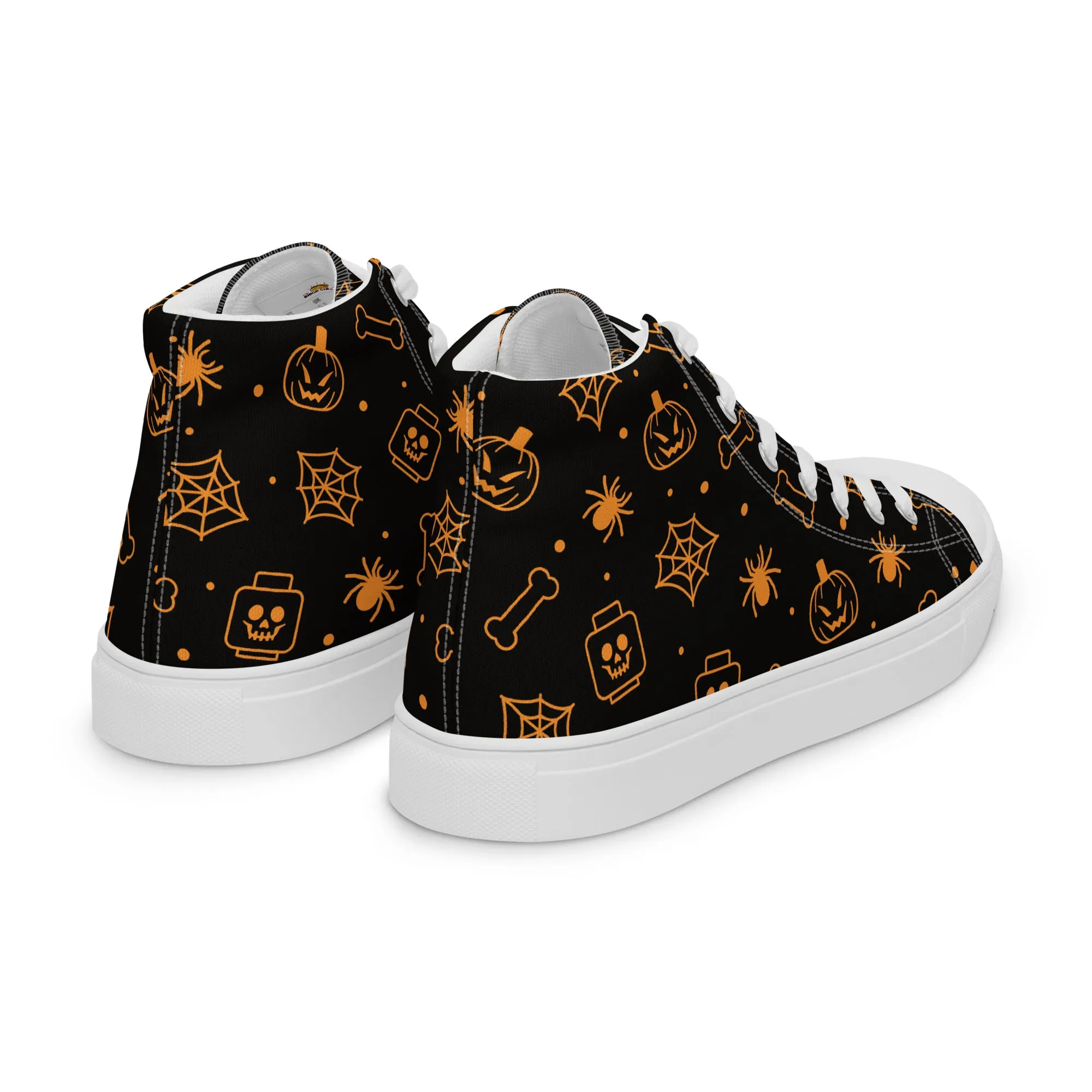 Halloween Men’s High Top Canvas Shoes