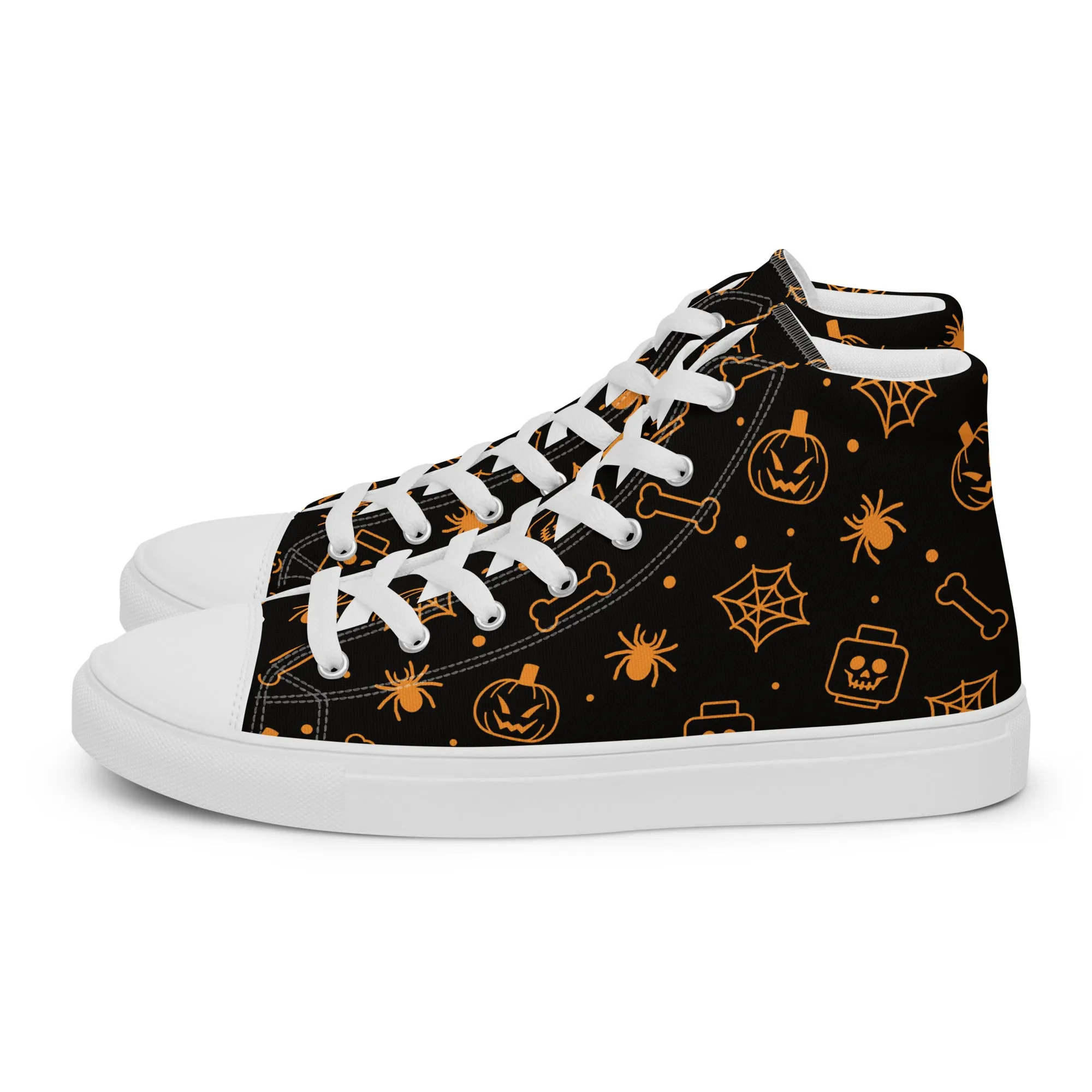 Halloween Men’s High Top Canvas Shoes