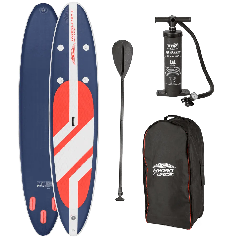 Hydro Force 11 foot Long Tail SUP Large Stand Up Paddleboard Pump Oar