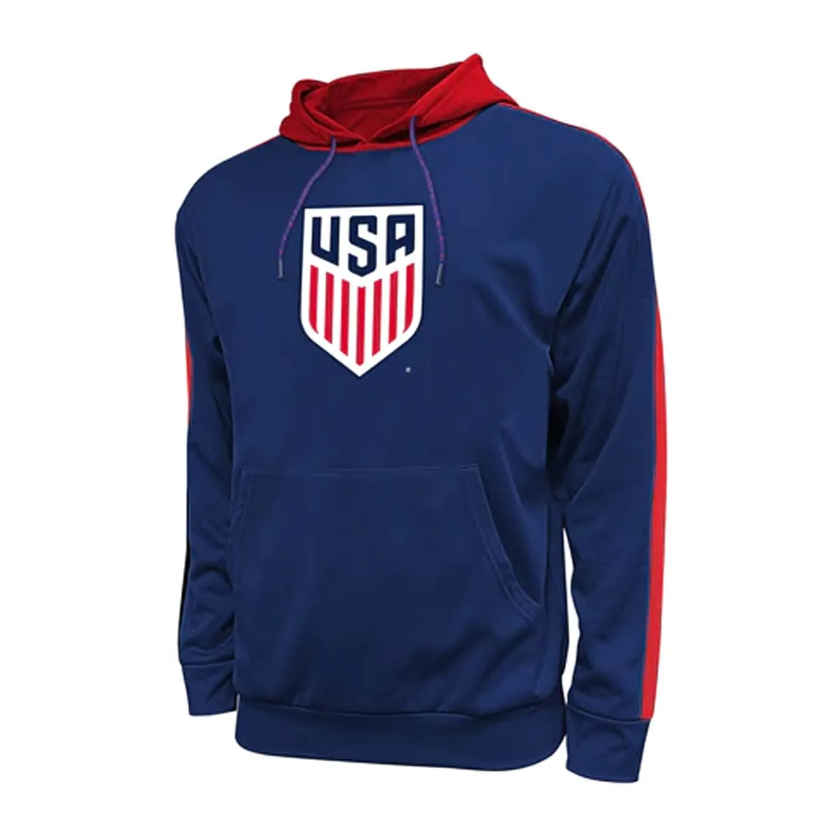 Icon Sport U.S. Soccer Adult Side Step Pullover Hoodie | USSF45PH-N