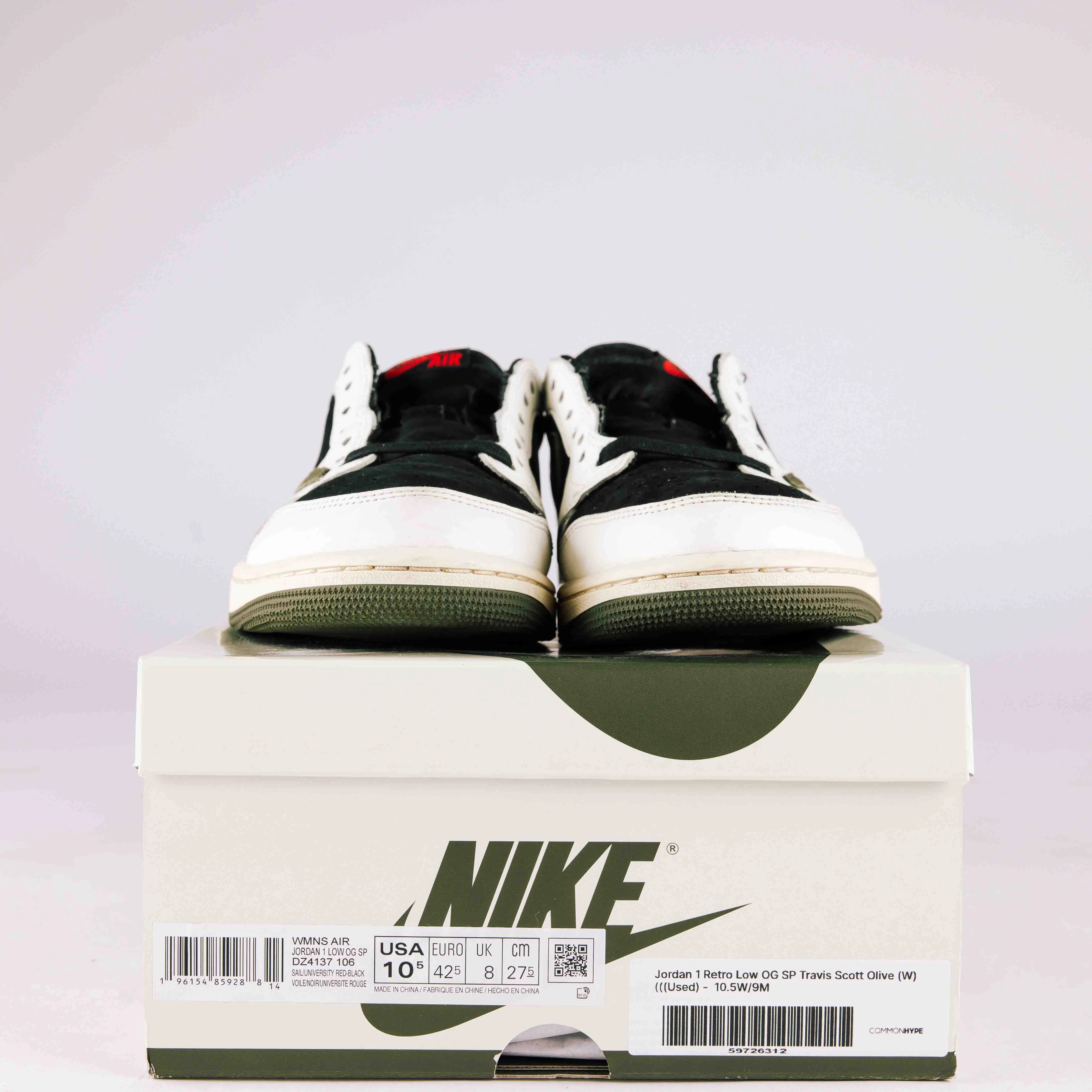 Jordan 1 Retro Low OG SP Travis Scott Olive (W) - Used - 0125