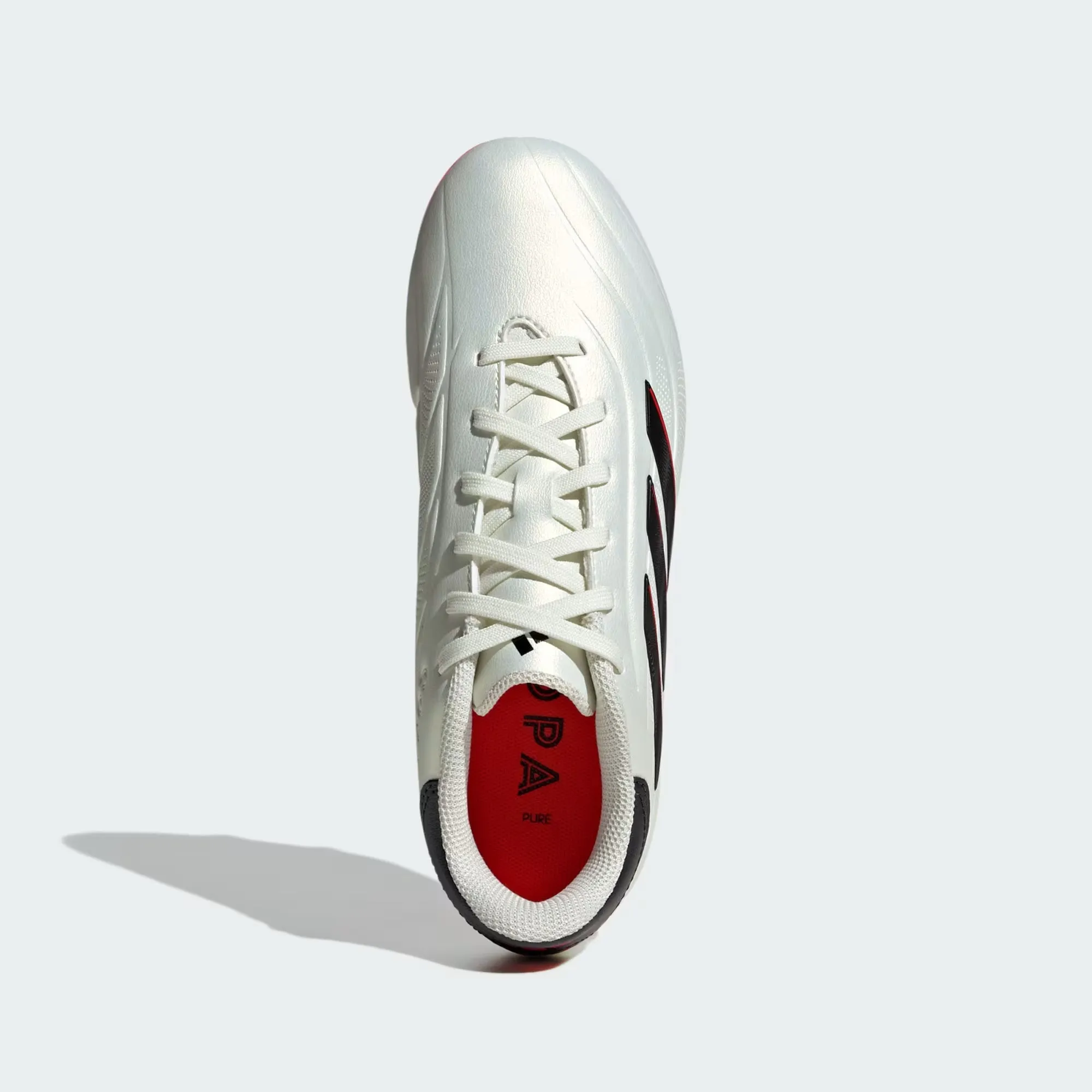 Junior Copa Pure 2 League FG [ Ivory/Core Black/Solar Red]