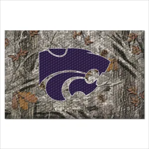 Kansas State Wildcats Rubber Scraper Door Mat Camo