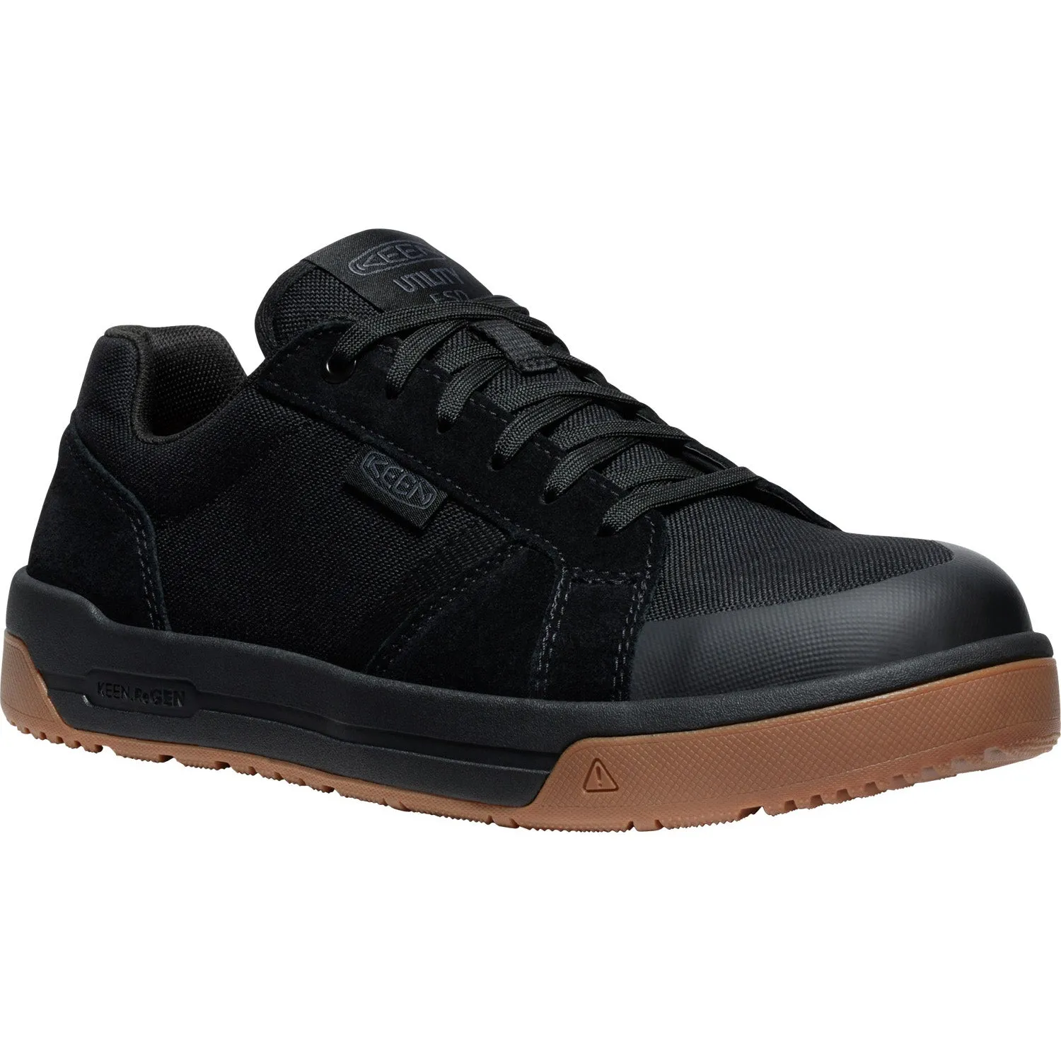 Keen Utility Mens Kenton ESD CT Black/Gum Canvas Work Shoes