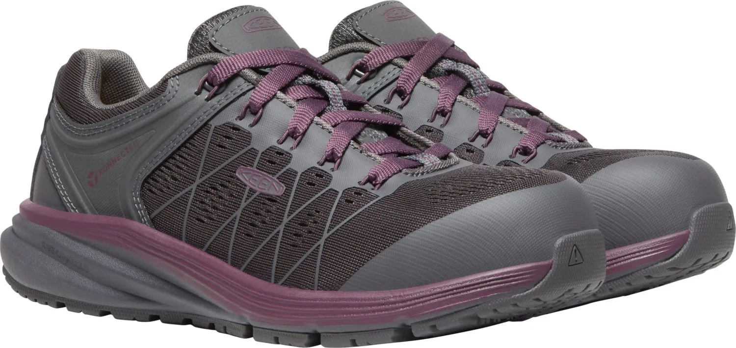 Keen Utility Womens Vista Energy ESD Magnet/Prune Purple Mesh Work Shoes