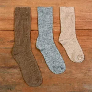 Kid's Copper Crew Alpaca Socks