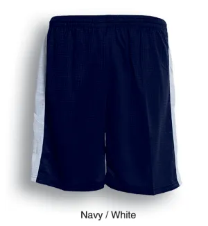 Kids Panel Soccer Shorts - Navy/White