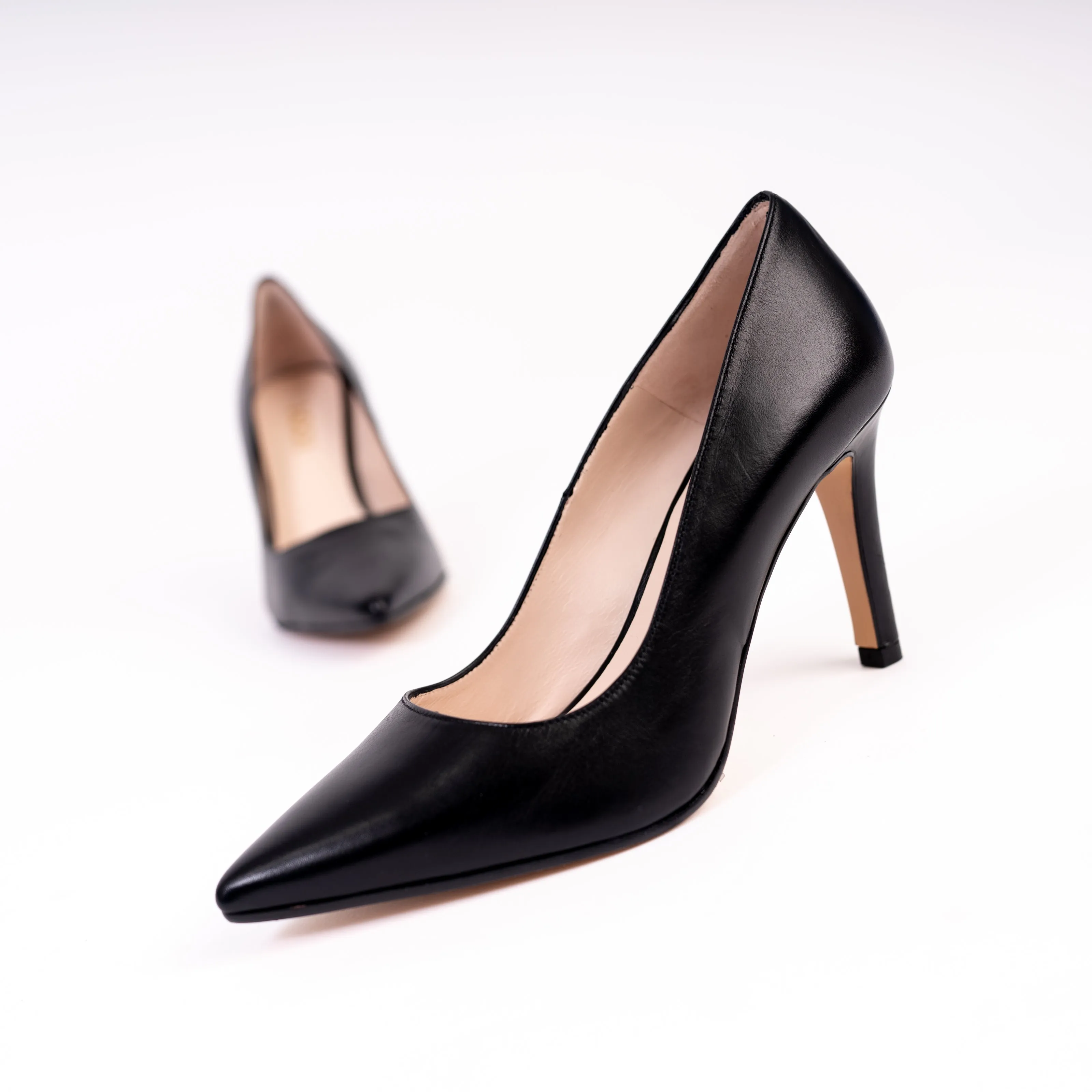 LODI Rachel Black Court Shoes