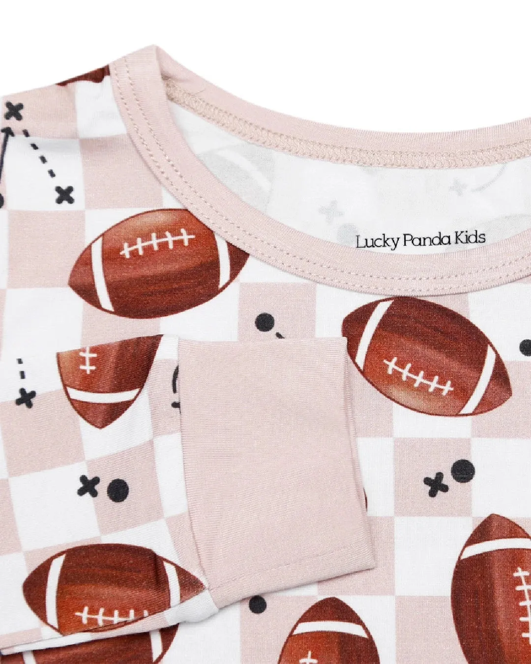 Lucky Panda Kids Long Sleeve Two Piece Set - Game Day