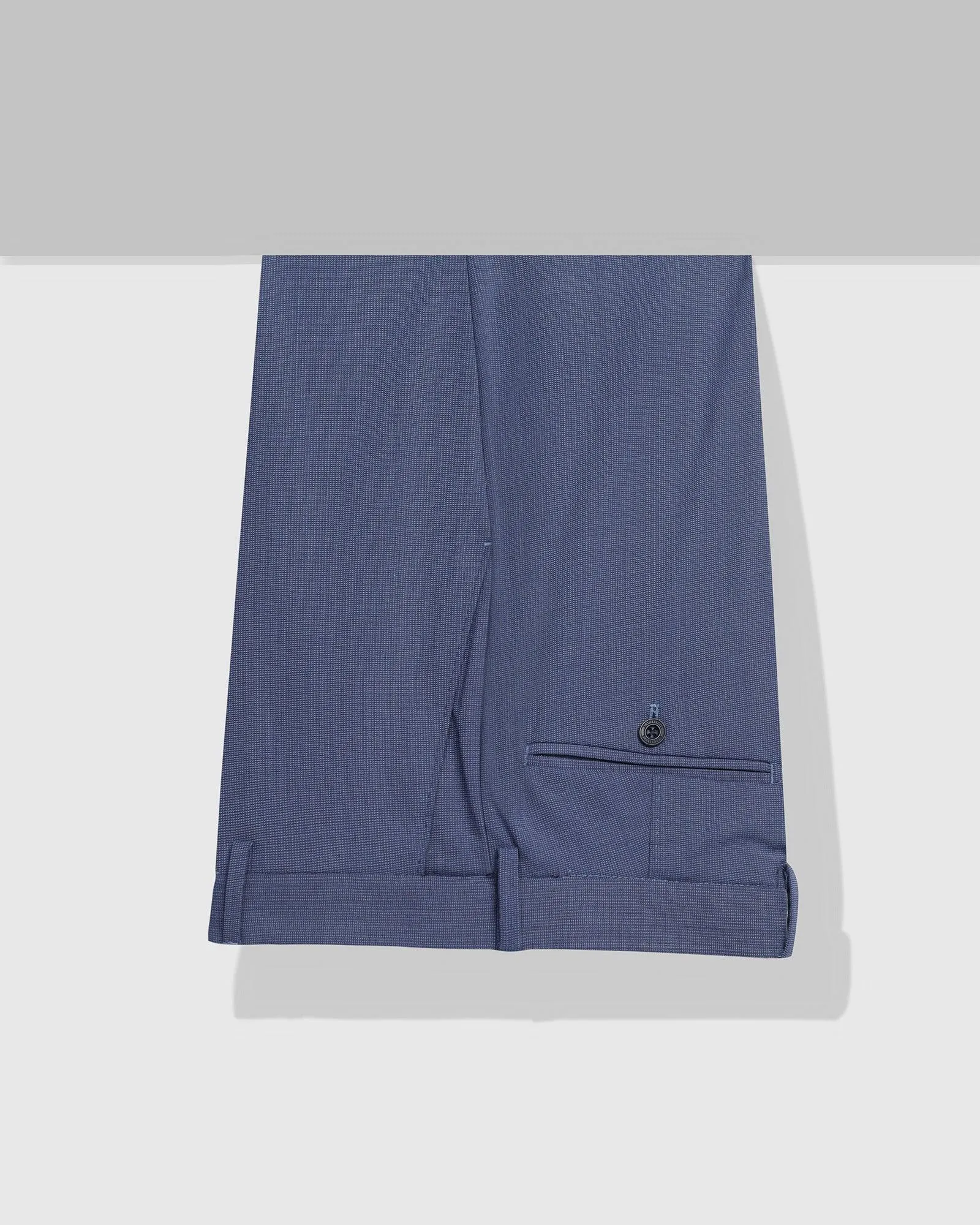 Luxe Slim Comfort B-95 Formal Blue Stripe Trouser - Lexus