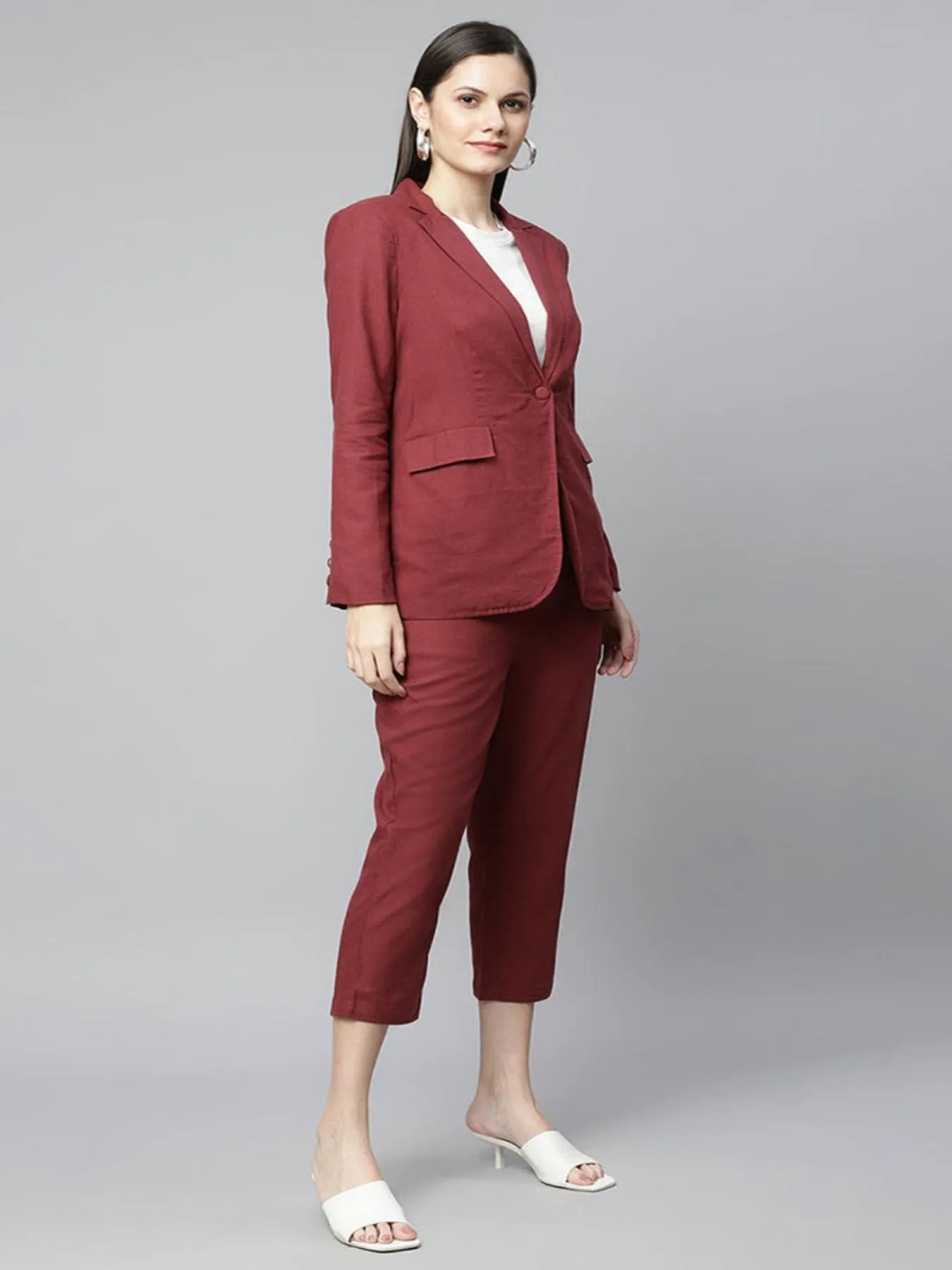 Maroon Solid Powersuit