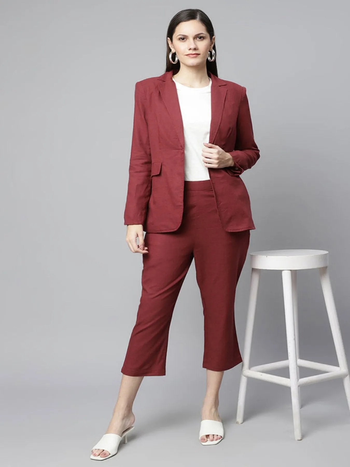 Maroon Solid Powersuit