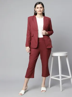 Maroon Solid Powersuit